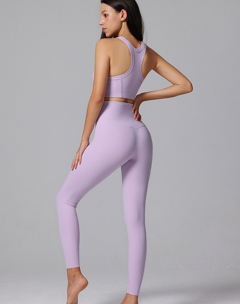 Magas derekú, hasat formázó, nude jóganadrág