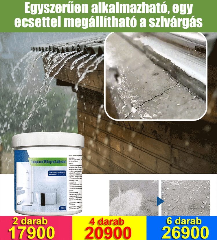  Átlátszó vízálló ragasztó 