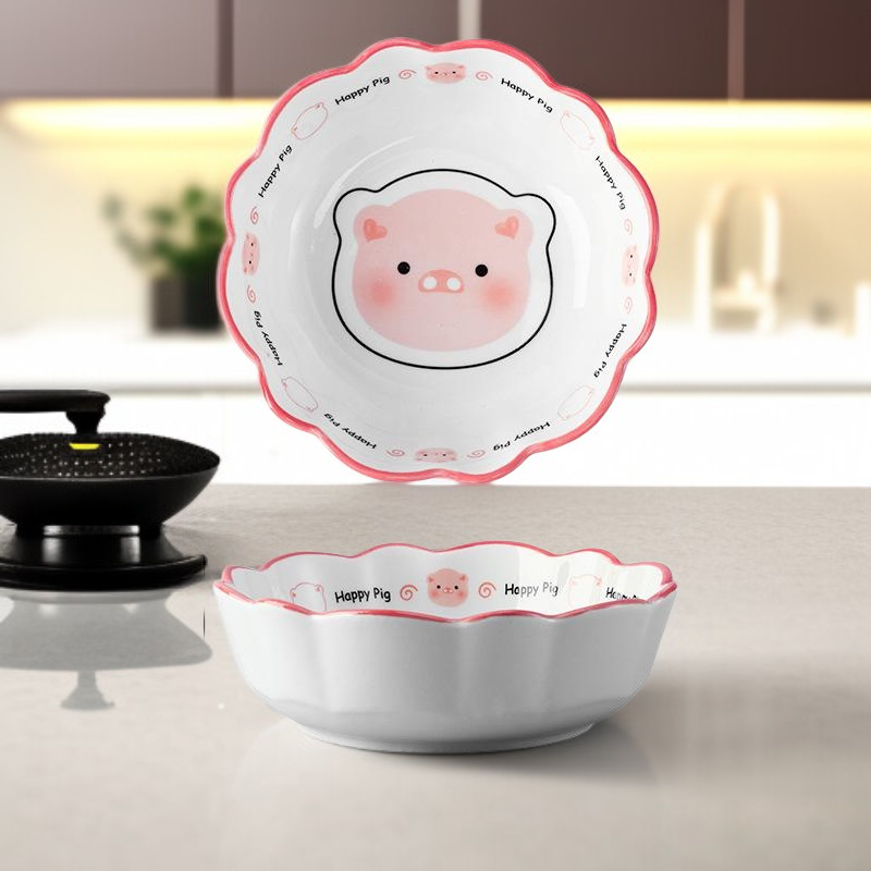 Household high-value ceramic instant noodle bowl