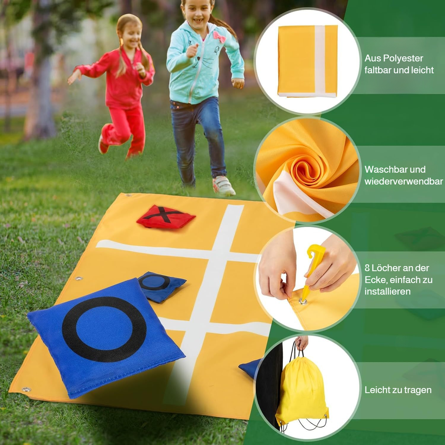 JMY Outdoor Games Eltern-Kind-Interaktives Sitzsack-Wurfspiel