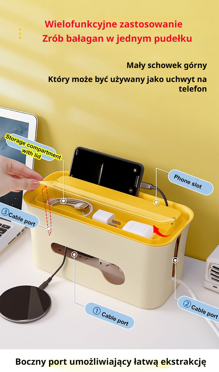 Estetyczne przechowywanie kabla zasilającego