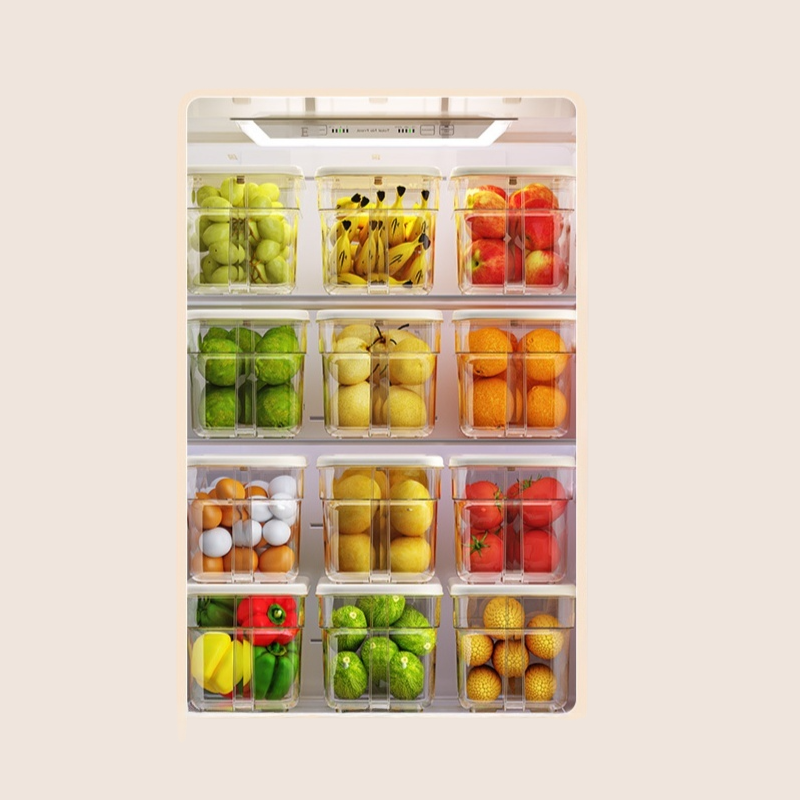 多功能可瀝水冰柜保鮮收納盒