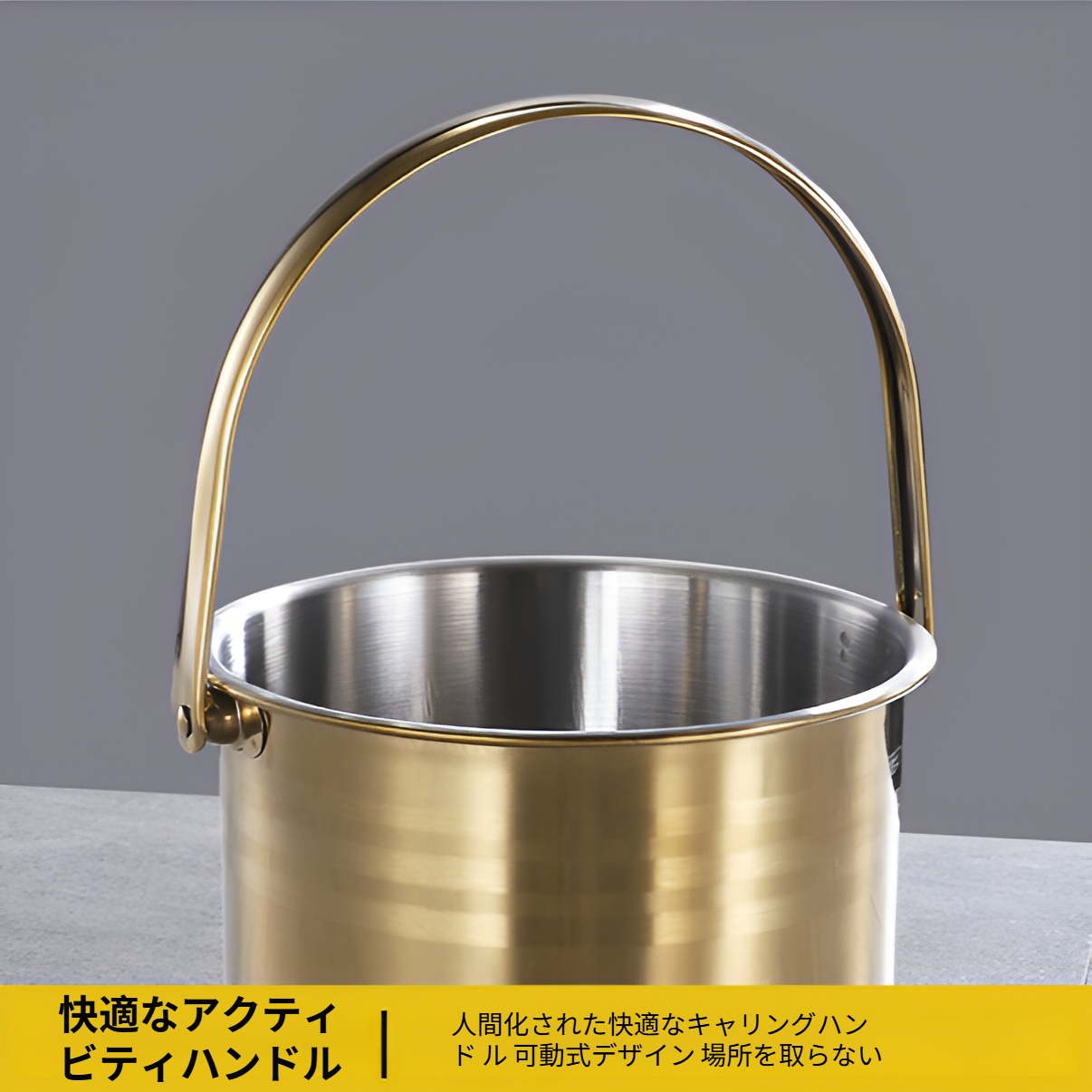 ステンレススチール製アイスバケツ、ポータブルビールアイスバケツ、シャンパンバケツ、屋外ポータブル小型バケツ、アイスバケツ