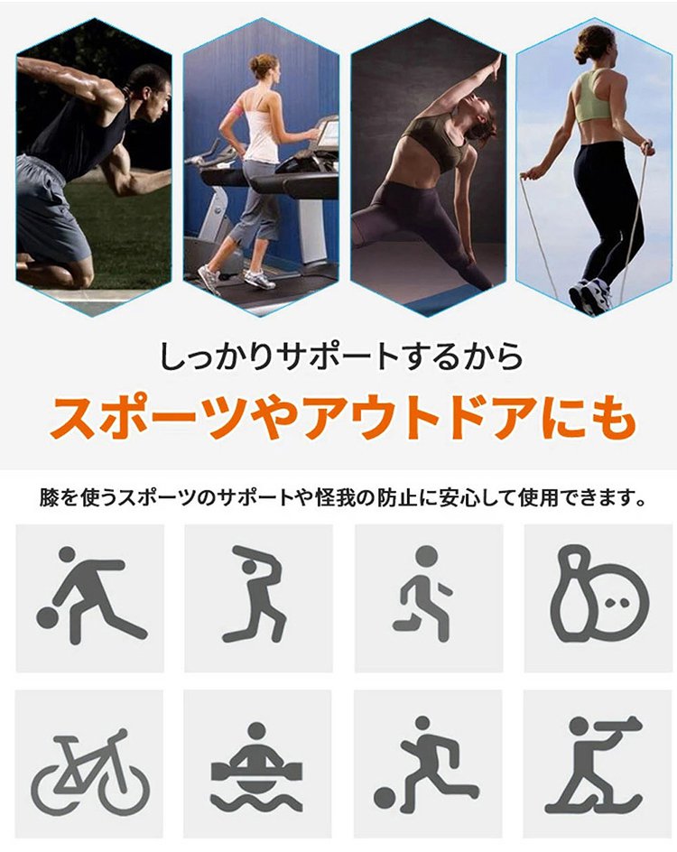 多機能膝サポーター