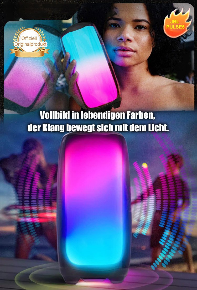 【Vollbild Farbig】Pulsierende 5. Generation Intelligenter Bluetooth-Lautsprecher