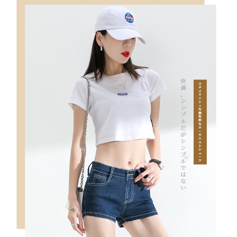 セクシーな夏のホットパンツタイトスーパーショートパンツファッションジーンズ女性明るい色のショートパンツ弾性レギンス