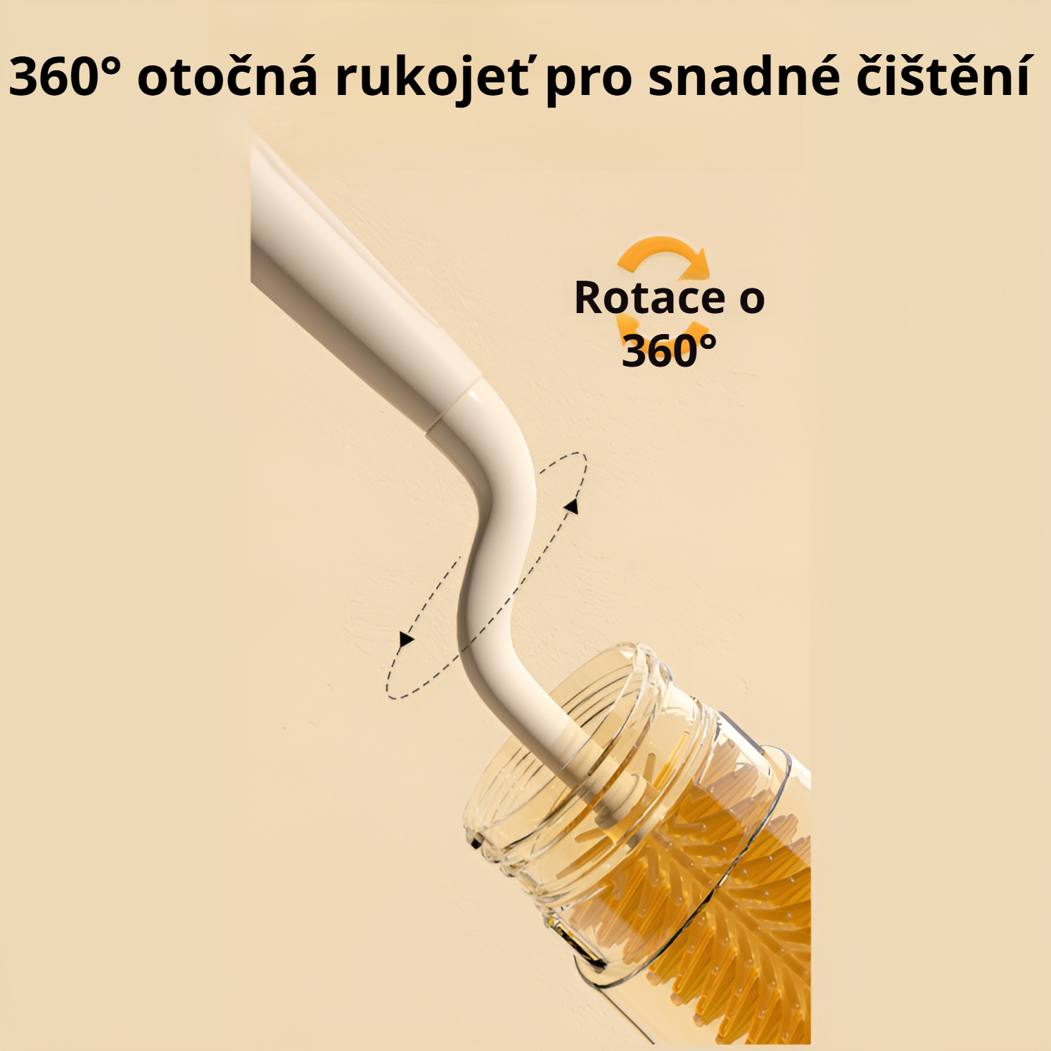 Čtyřdílná sada kartáčků na láhve z nano stříbra a silikonu