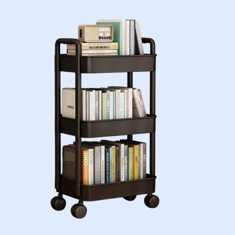 移動式ベッドサイドクリーム風多層ワゴン