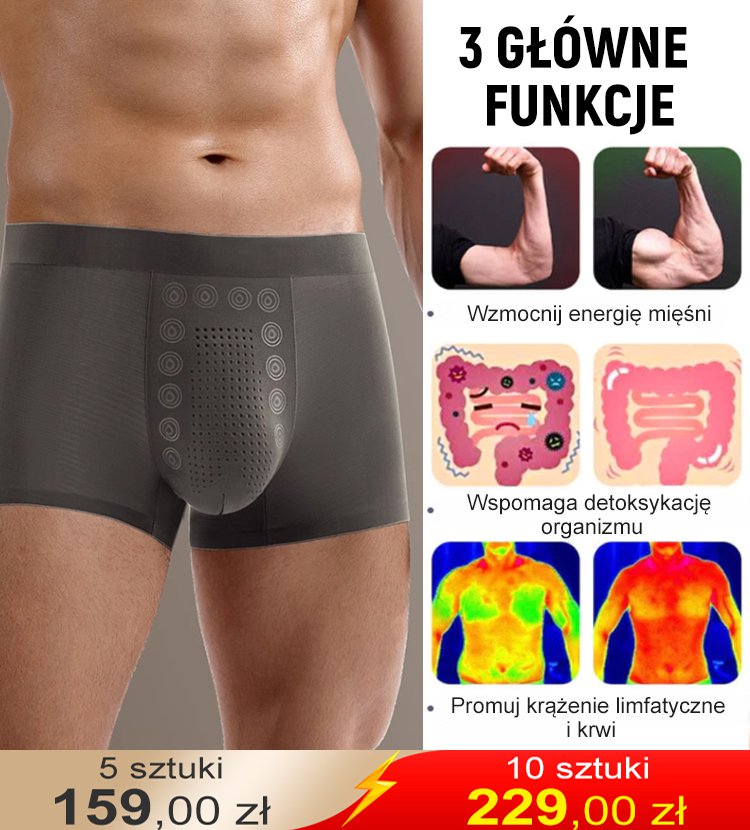 Majtki do masażu magnetycznego męskiego