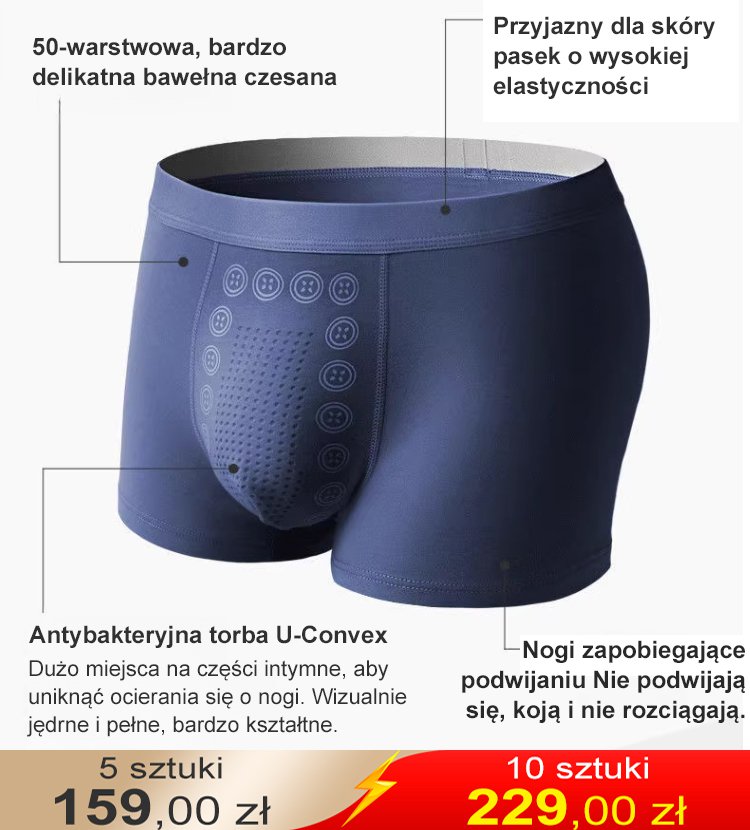 Majtki do masażu magnetycznego męskiego