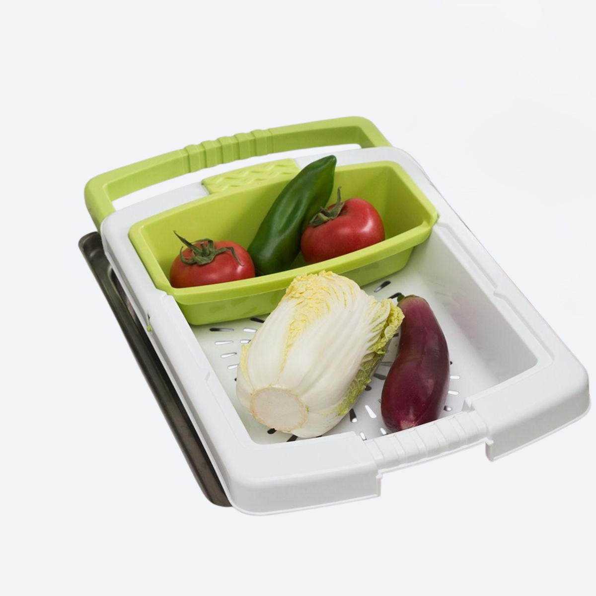 Home retractable multifunctional sink drain storage basket