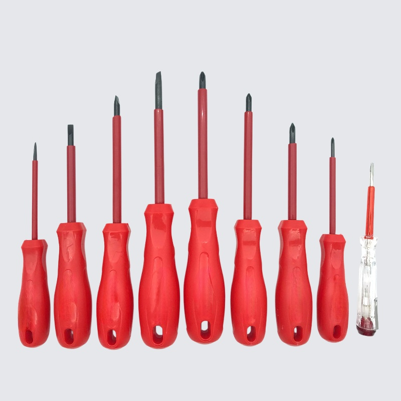 Insulated screwdriver set repair tool combination