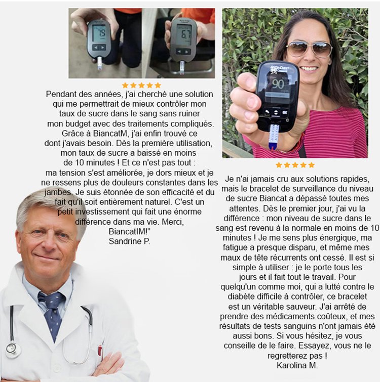 Bracelet intelligent de contrôle de la glycémie