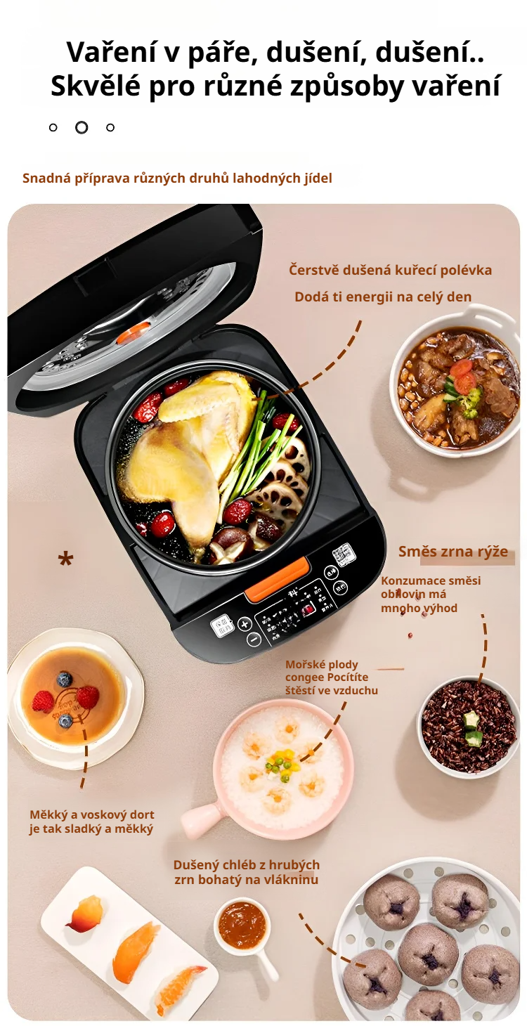 Multifunkční ovládací panel chytrého rýžovaru