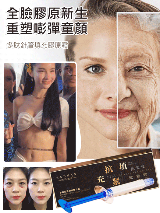 【皺紋一抹消】多肽針管填充膠原霜