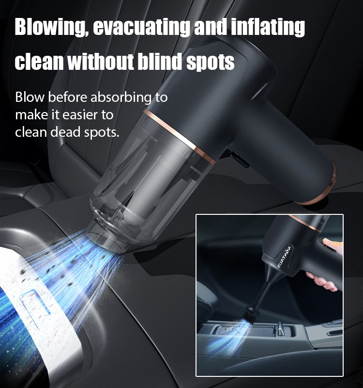 Otthoni és autós használatra alkalmas mini porszívó