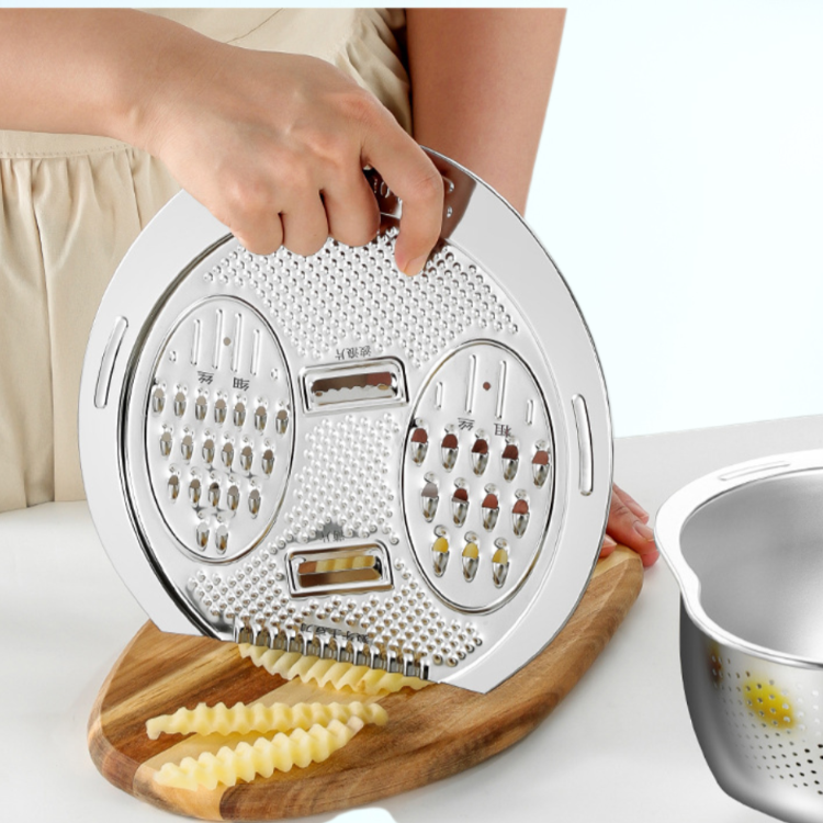 두꺼운 스테인리스 쌀 씻기 볼