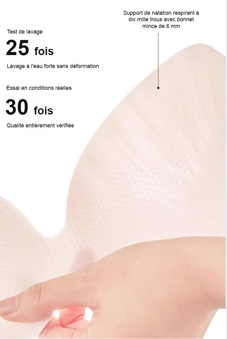Bretelles en tissu soutien-gorge demi-bonnets