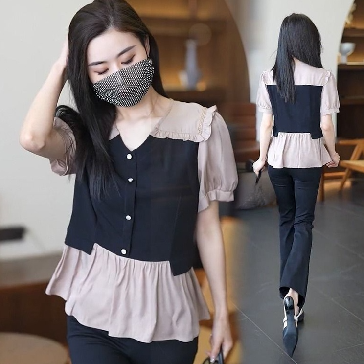 レイヤード風ブラウス