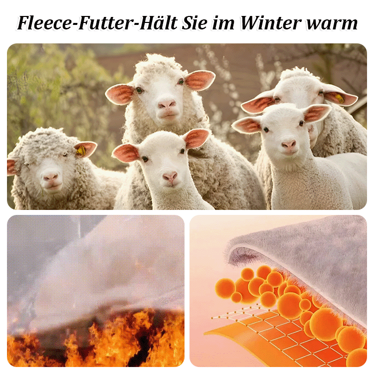 Gefütterte Schneestiefel mit dicker Sohle