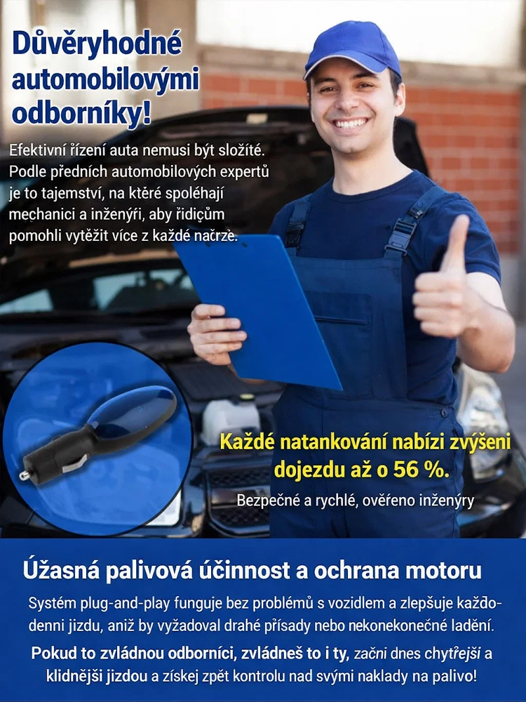 Automobilový úsporný systém paliva