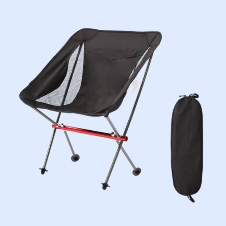 アルミ合金製便利なリクライニング背もたれ付き家庭用折りたたみ椅子