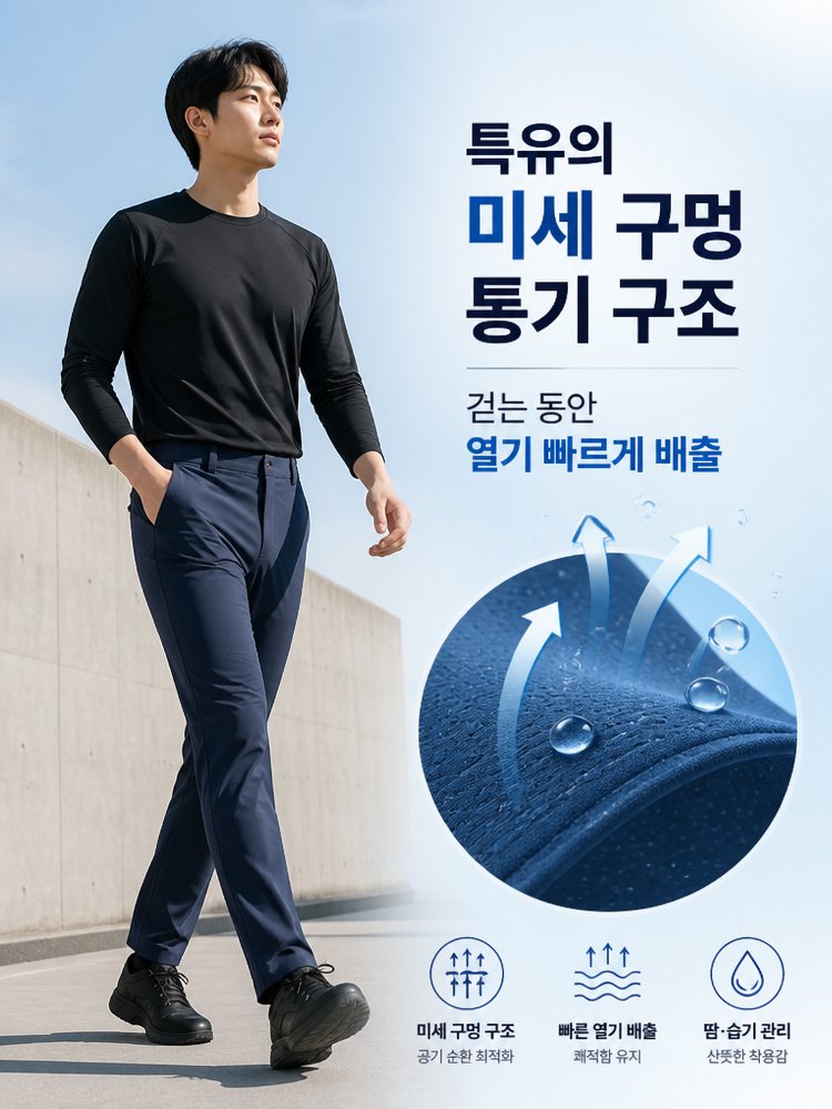 【누적 판매 150만+】 깔끔한 핏 · 세련된 실루엣 초경량 팬츠