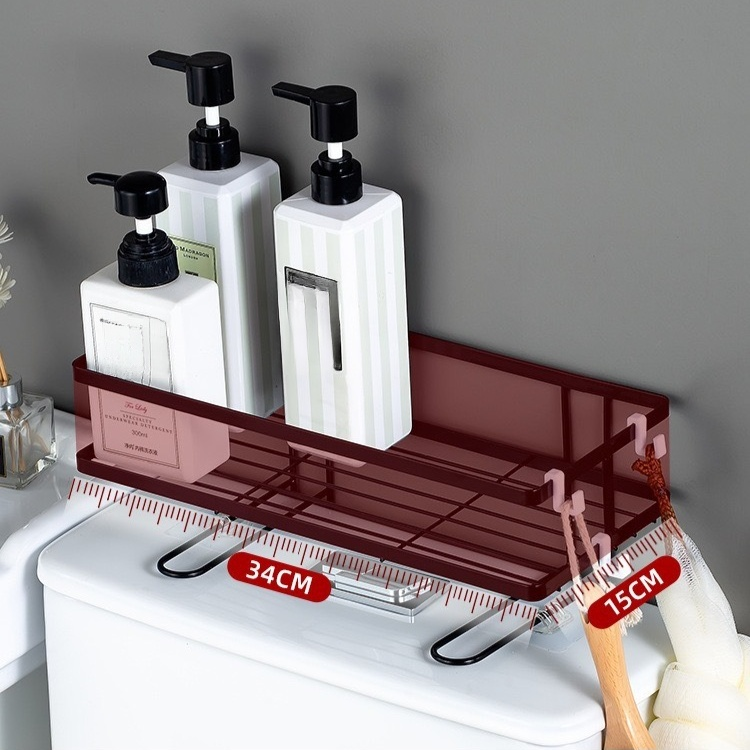 화장실 다용도 펀치프리 탱크선반 욕실 잡동사니 수납선반 변기 수납선반 다용도 화장실 수납선반