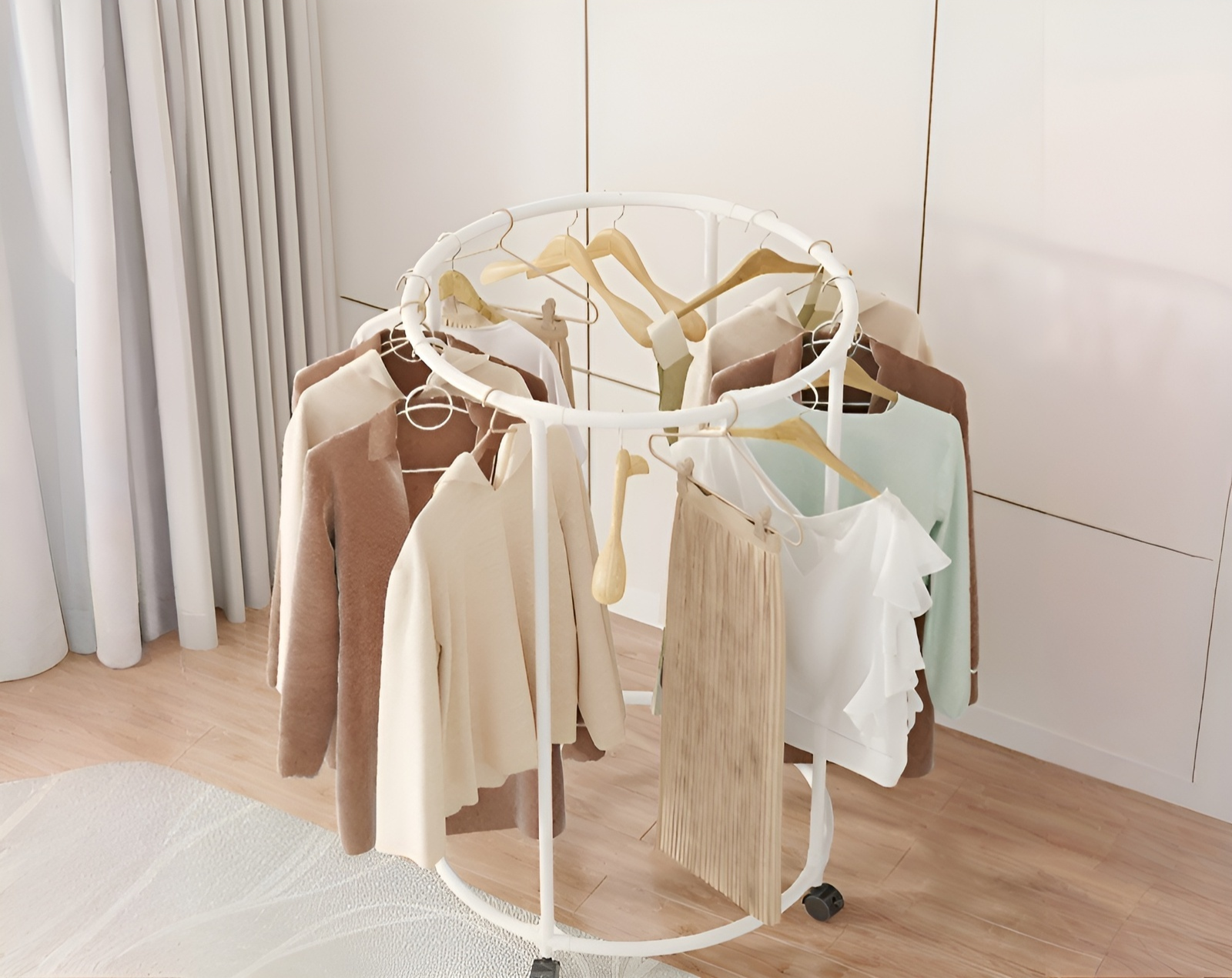 다기능 회전 원형 빨래 건조대