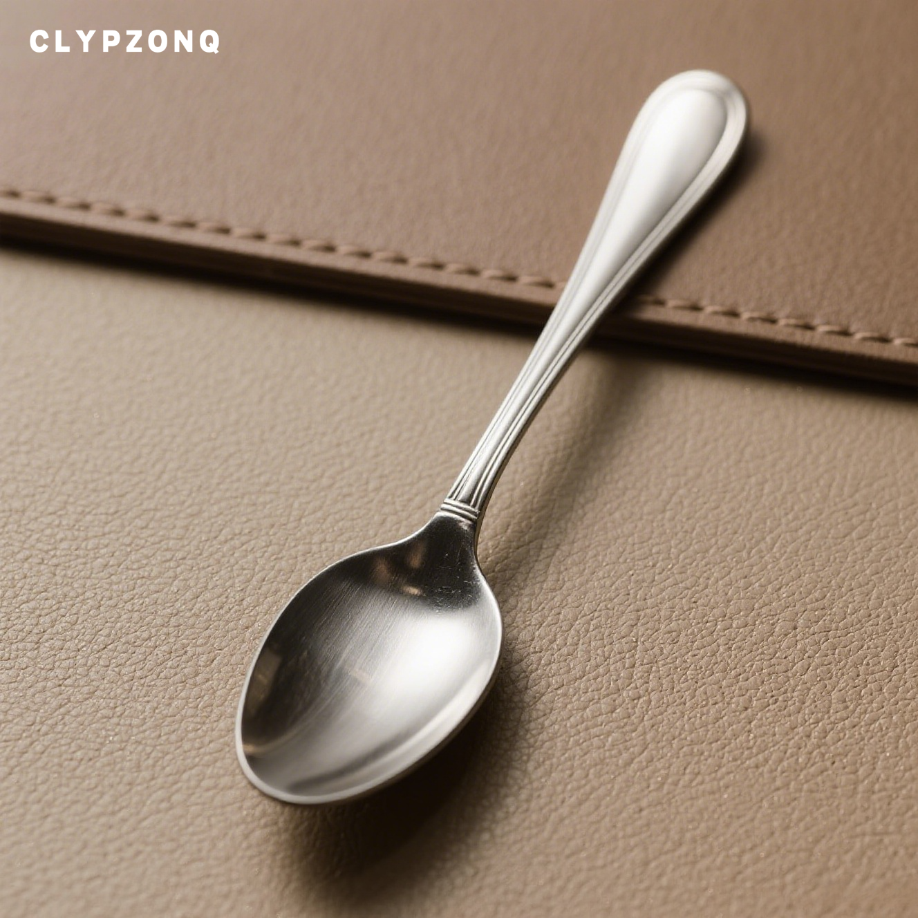 高品質ステンレス製スプーンの正面写真