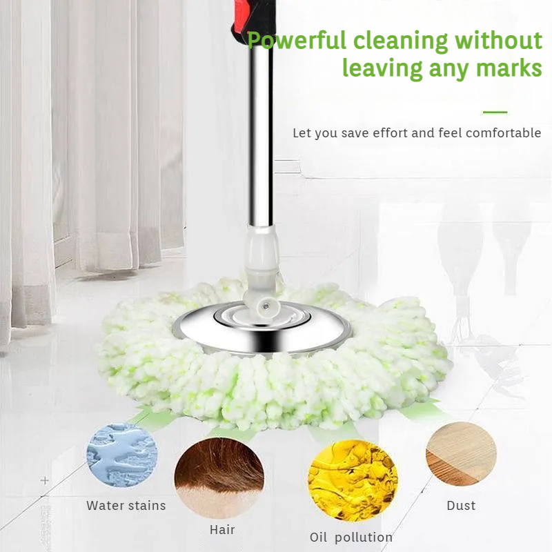 Rapid Dehydration Mop Dunn Cloth Dual Drive Lightweight HandFree