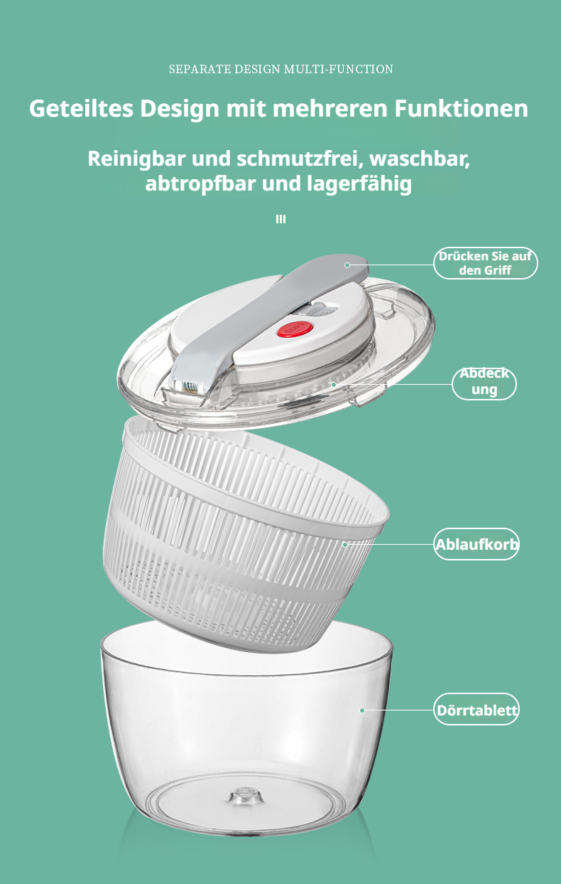 Einfache Anwendung der Obst- und Gemüse-Presse