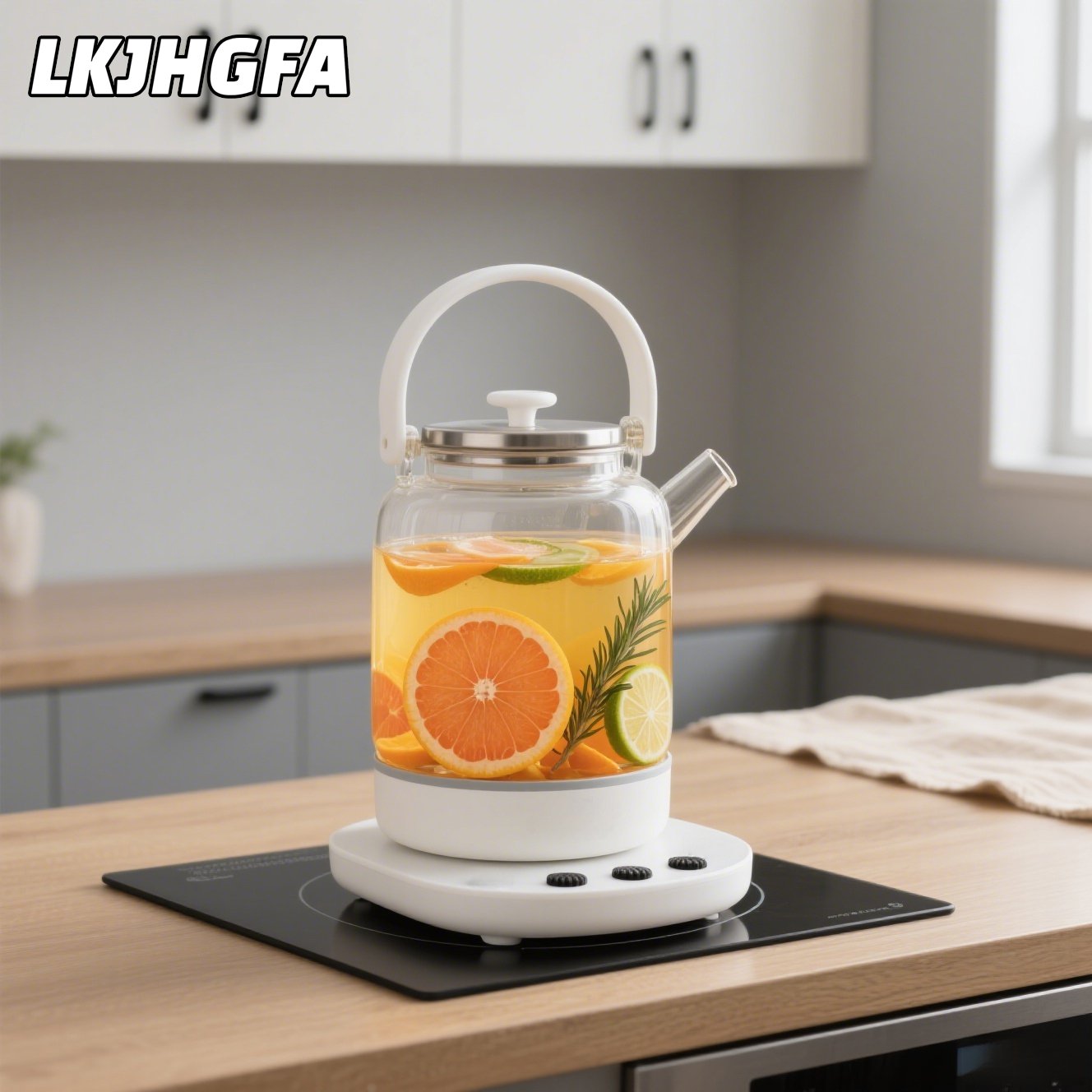 Vista superior de la Olla de Salud Multifuncional con comida saludable