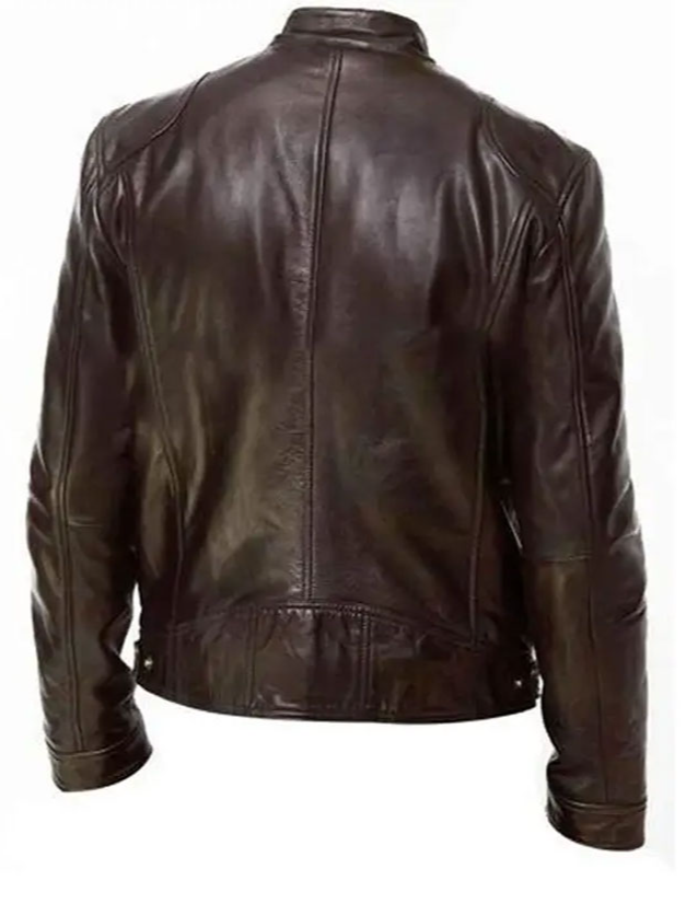 Herren Lederjacke Mantel