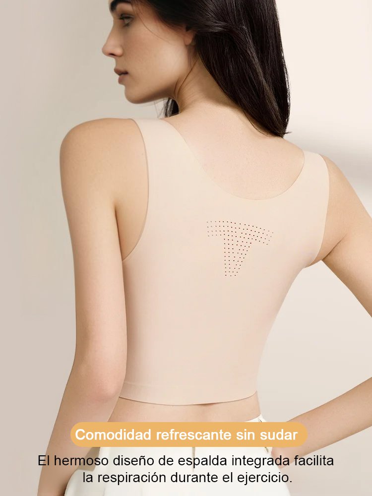 Sujetador reductor invisible para pecho grande.