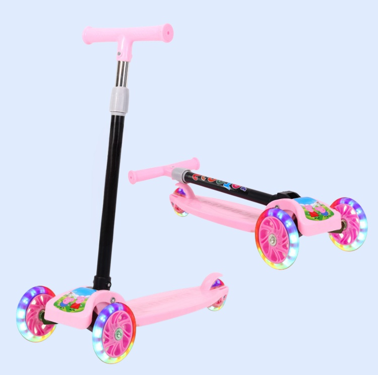 子供用折りたたみ式三輪スクーター