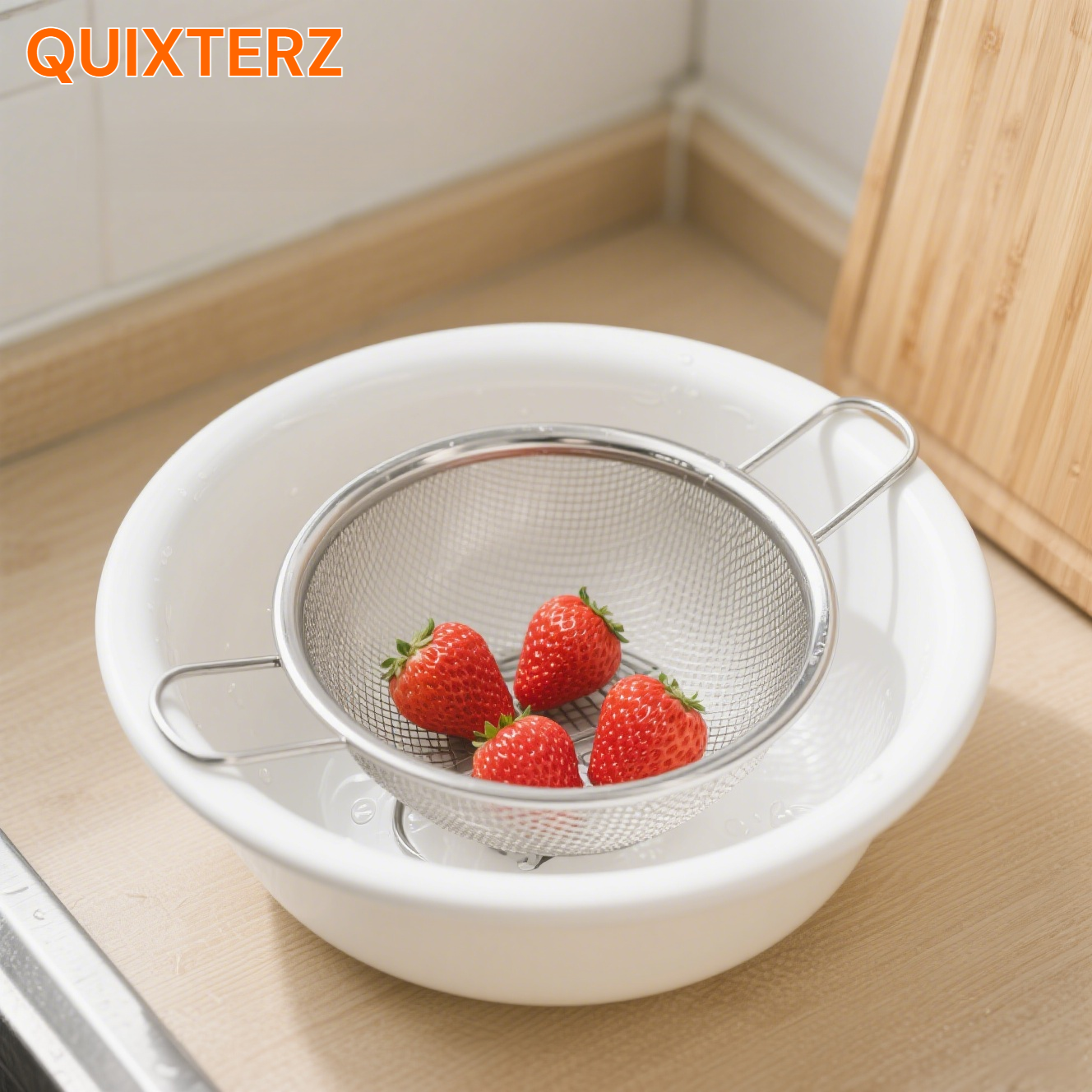 Canasta de escurrir de acero inoxidable 304