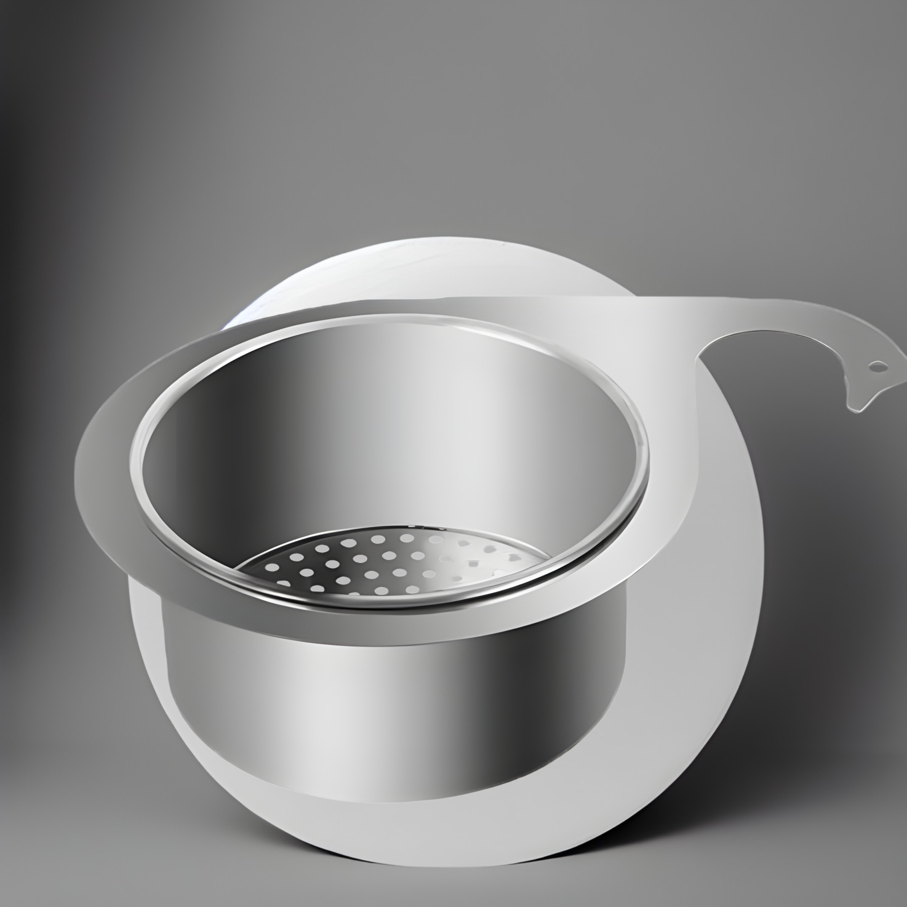 JS-Swan stainless steel drain basket for kitchen sink