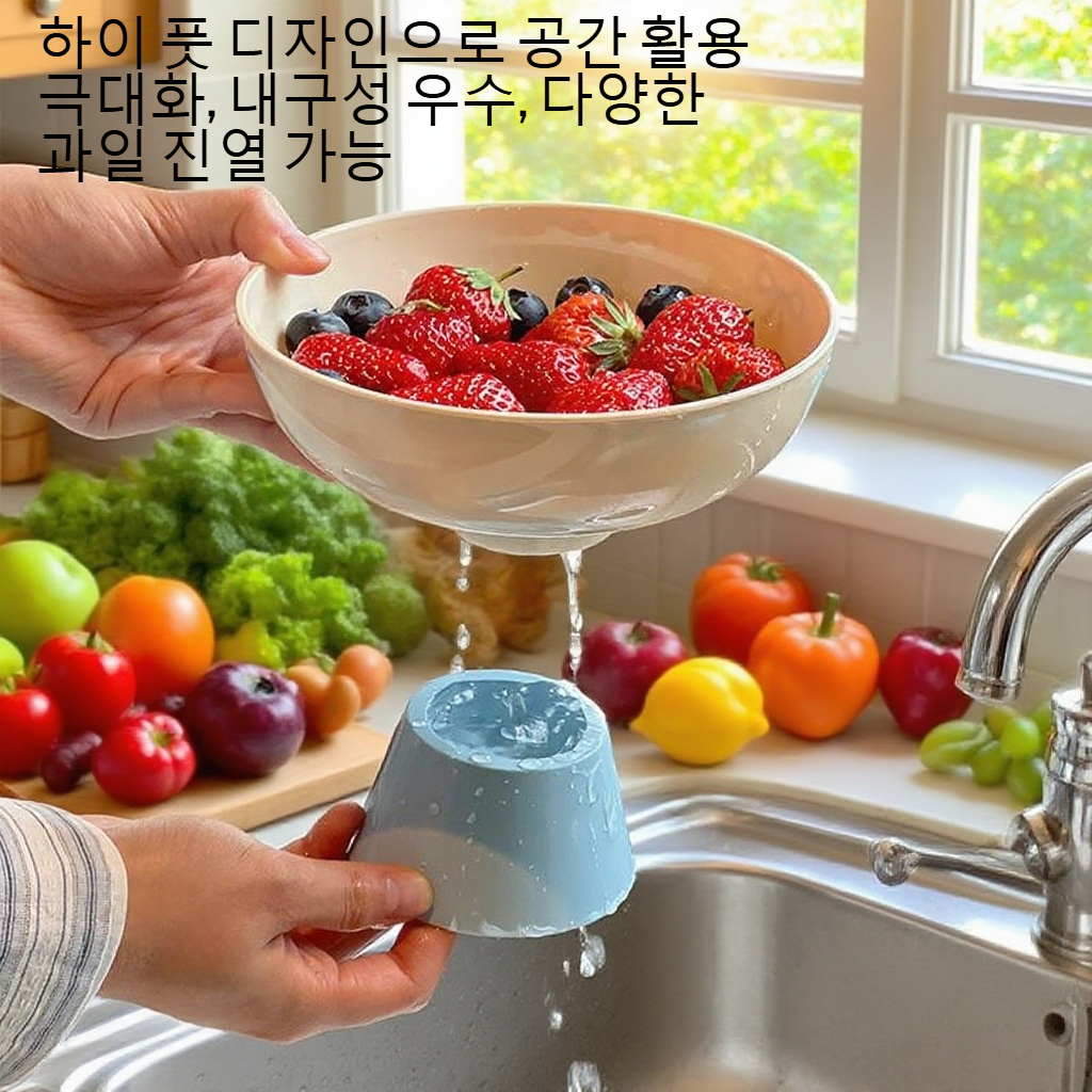 하이 풋 과일 아스팔트 수납 과일 쟁반