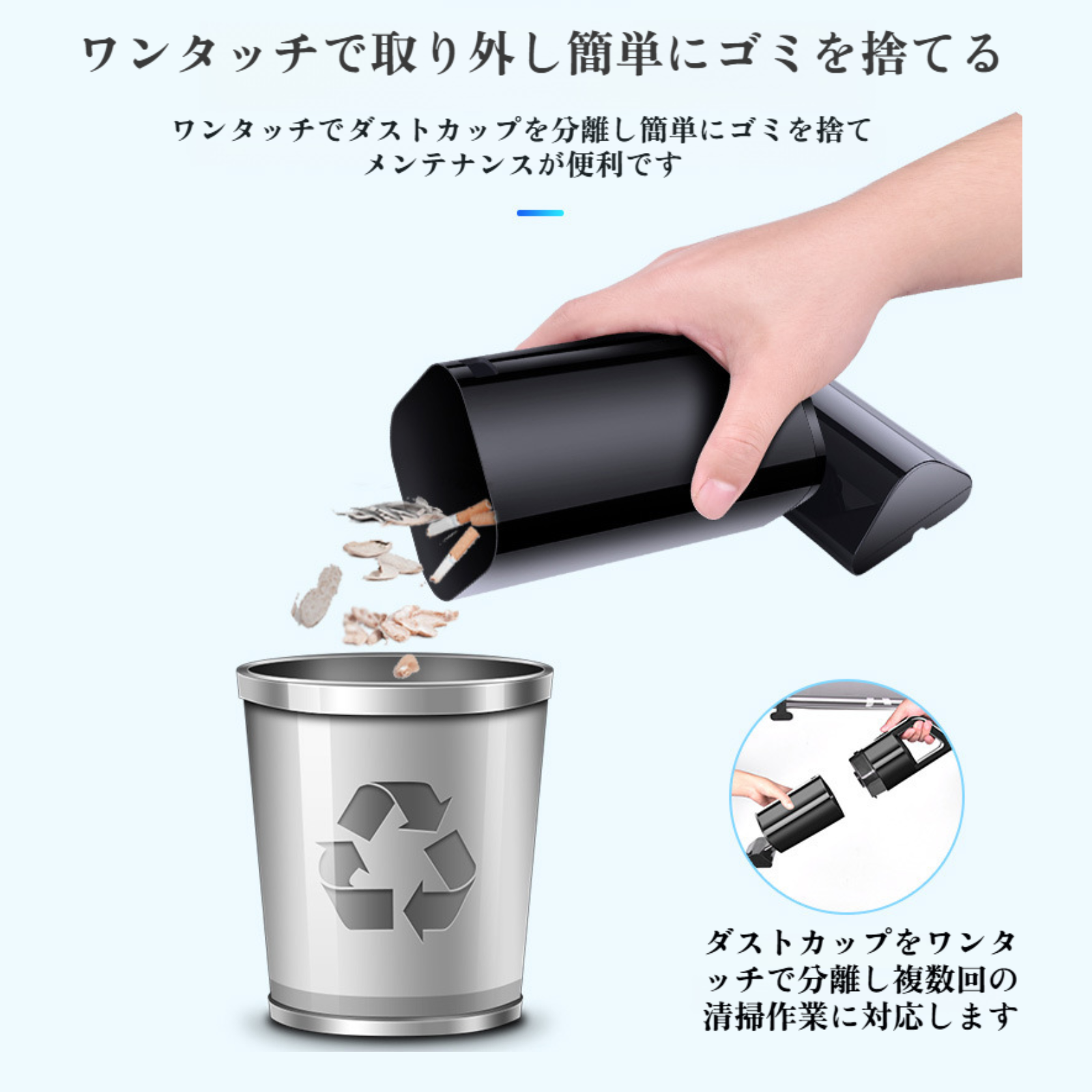 ハンドヘルド車掃除機ワイヤレスハイパワー 120 ワット家庭用車兼用掃除機ペット電気ヘアクリーナー