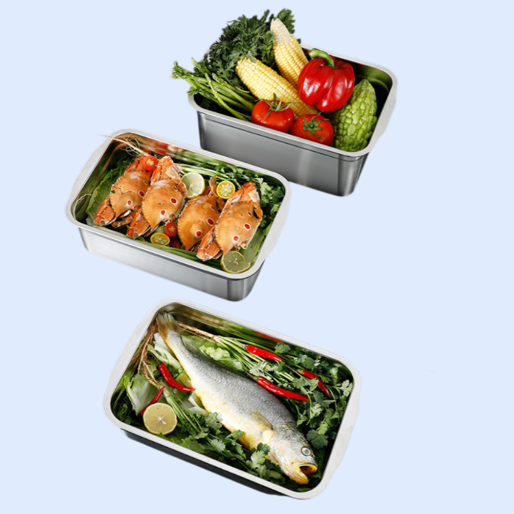 Large stainless steel lunch box
