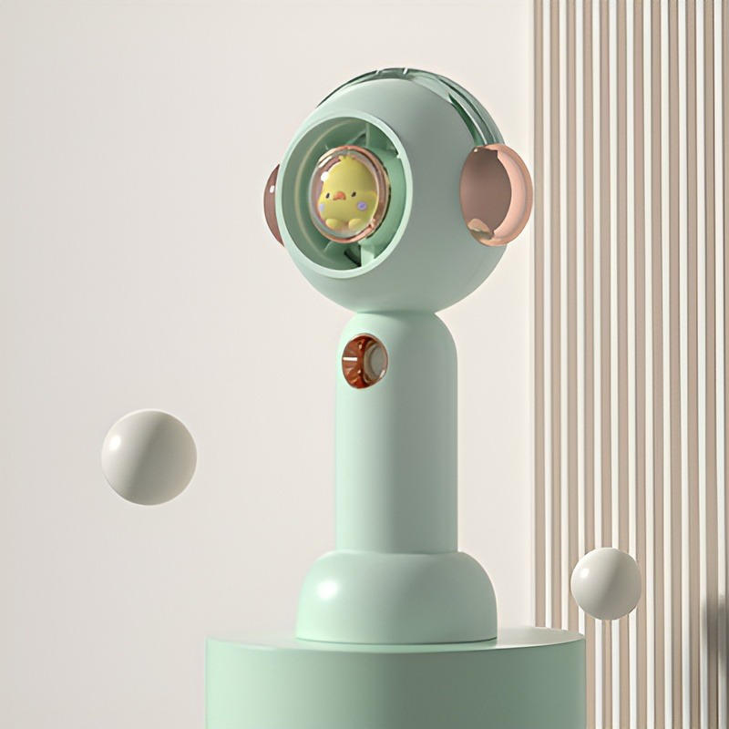 ミスト機能付き携帯扇風機