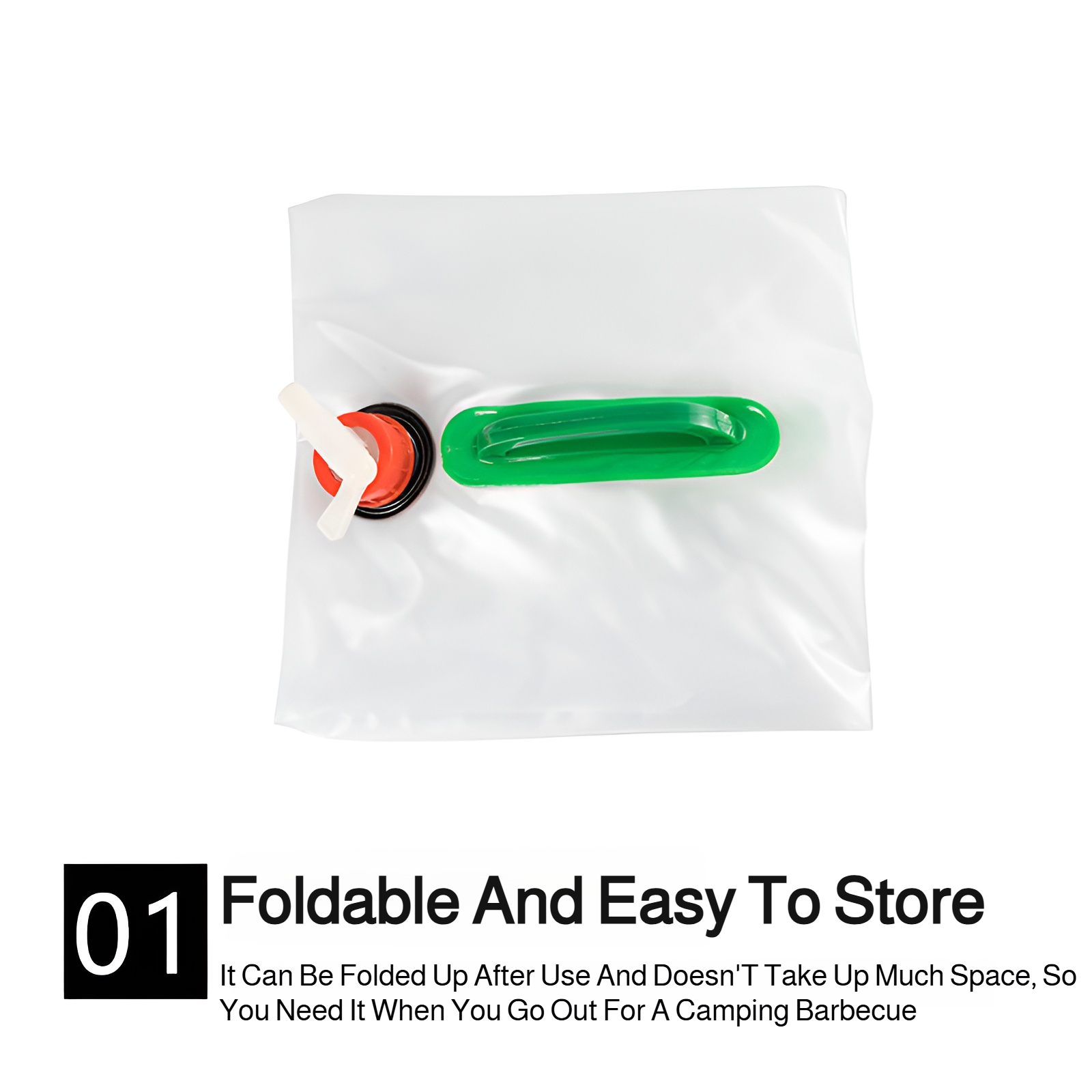 Składany worek na wodę do aktywności na świeżym powietrzu