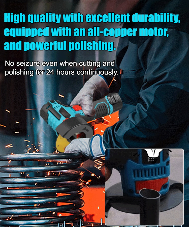 【Lithium battery polishing machine】Mini lithium battery angle grinder