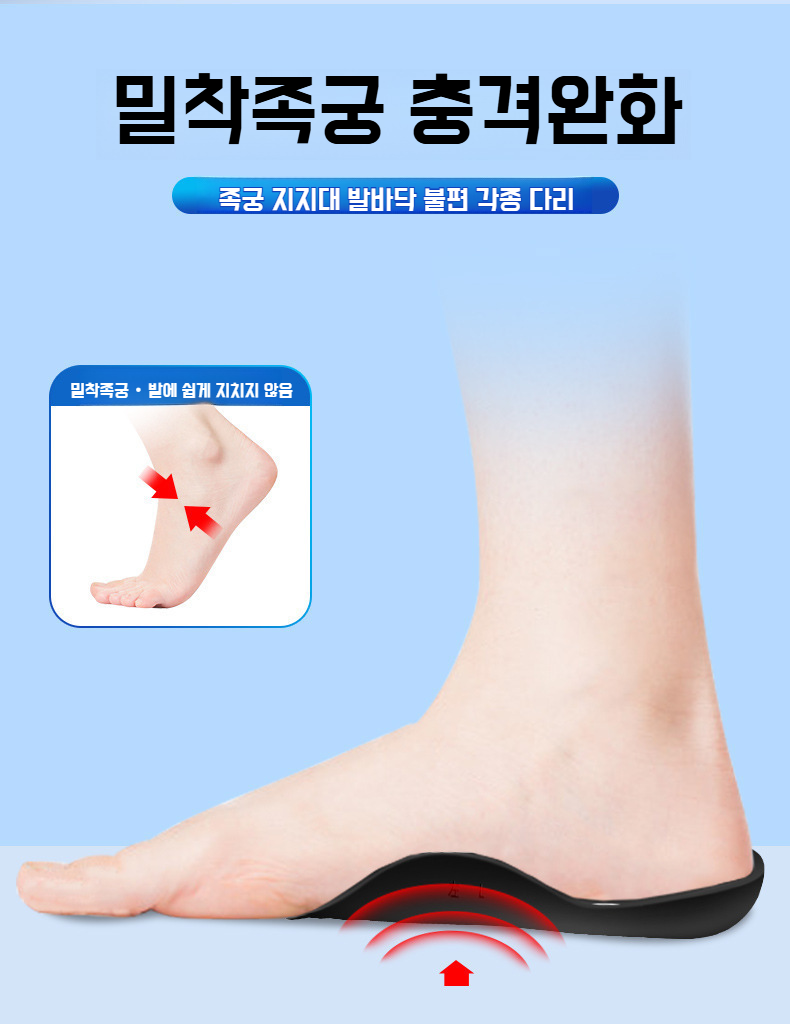 발 피로 완화 기능성 인솔 이미지