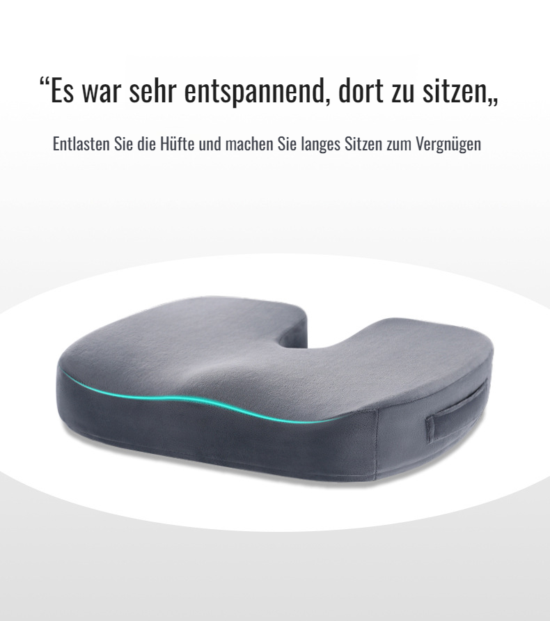 Sitzkissen, Büro, Sitzstuhl, Hocker, Studentenkissen, Memory-Schaum-Sitzkissen, atmungsaktives Furzk