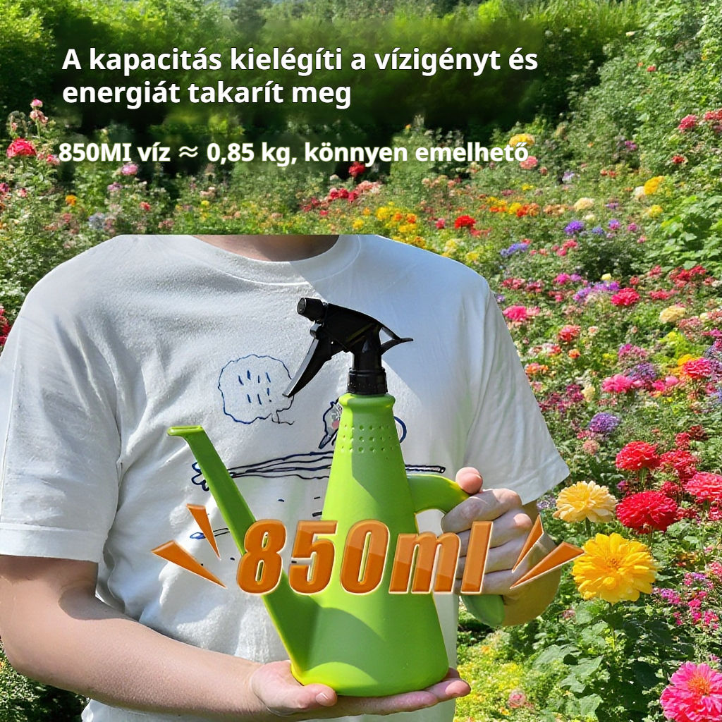 Könnyen kezelhető öntözőkanna otthoni kertészkedéshez