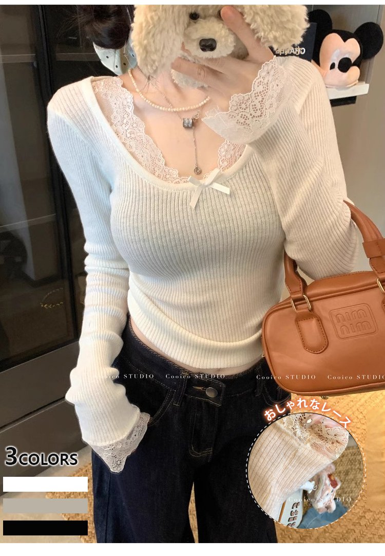 レースデザインのアップ写真