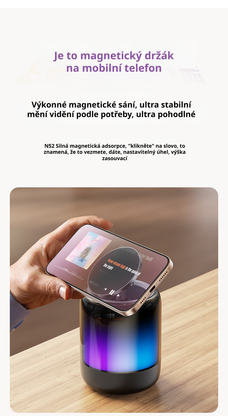 Multifunkční stolní Bluetooth reproduktor