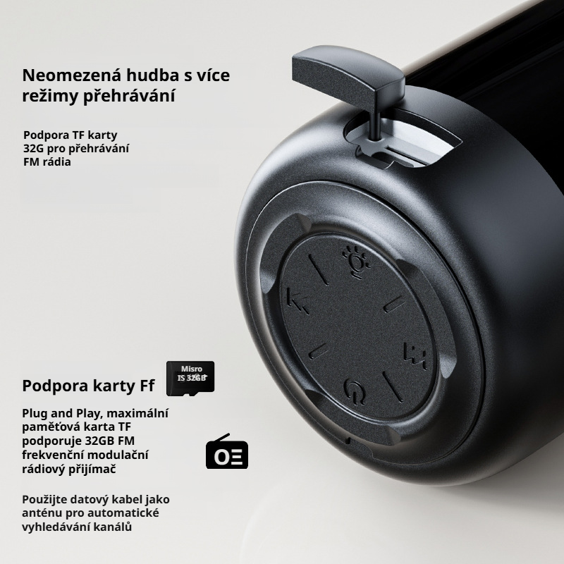 Bluetooth reproduktor stolní multifunkční teleskopický držák